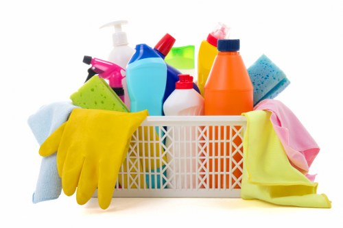 Local carpet cleaner treating a stain on a carpet in NW11