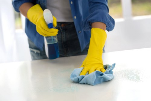 Professional cleaning of a shared workspace in NW11